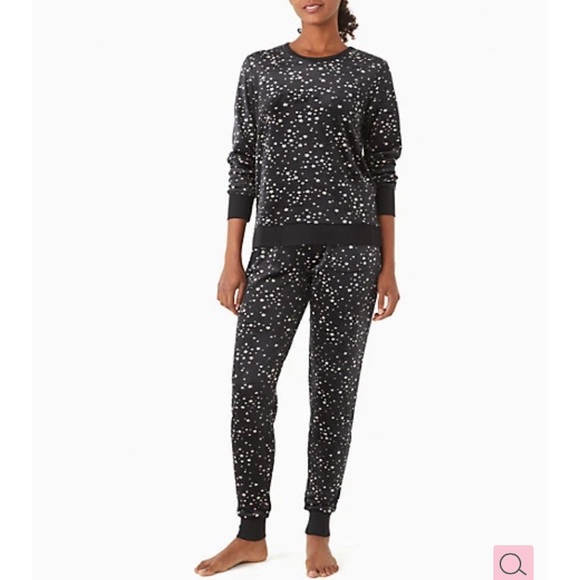Kate Spade Night Sky Stars print Pajama jogger and eye mask set NWT - Picture 4 of 6